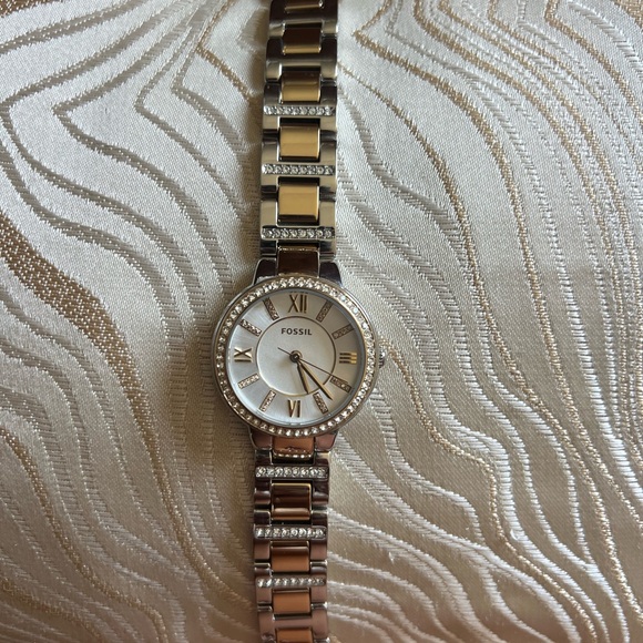 Fossil Women's Two-Tone Roman Numeral Watch - Picture 1 of 3